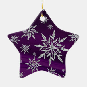 Schneeflocken Keramikornament