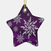 Schneeflocken Keramikornament (Links)