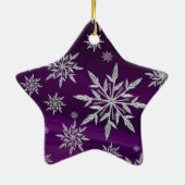 Schneeflocken Keramikornament (Hinten)