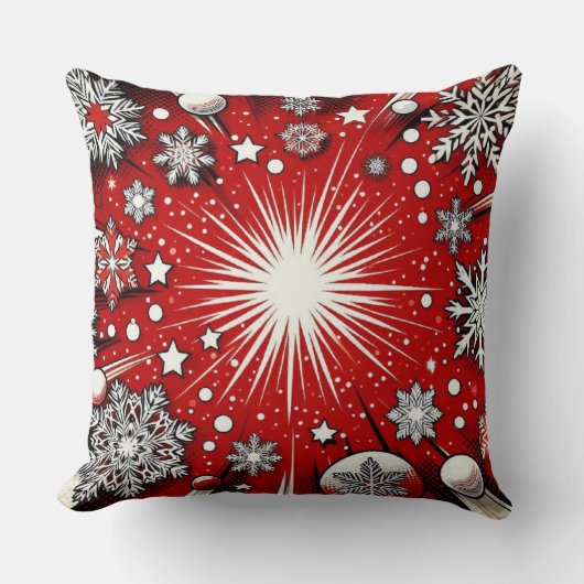 Schneeflocken Kissen (Vorderseite)