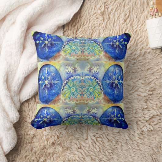 Schneeflocken Kissen (Decke)