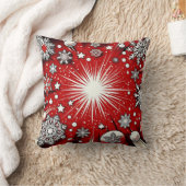 Schneeflocken Kissen (Decke)