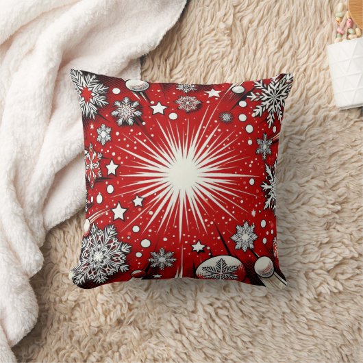 Schneeflocken Kissen (Decke)