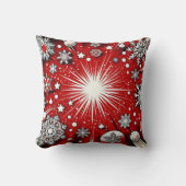 Schneeflocken Kissen (Vorderseite)