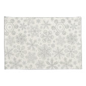 Schneeflocken Kissenbezug (Rückseite-Rechts)