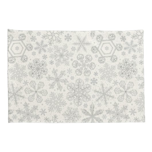 Schneeflocken Kissenbezug (Rückseite-Rechts)