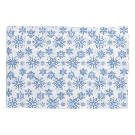 Schneeflocken Kissenbezug (Rückseite-Links)