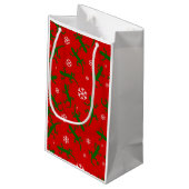 Schneeflocken Kleine Geschenktüte (Rückseite Schrägansicht)