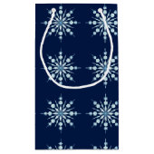 Schneeflocken Kleine Geschenktüte (Rückseite)