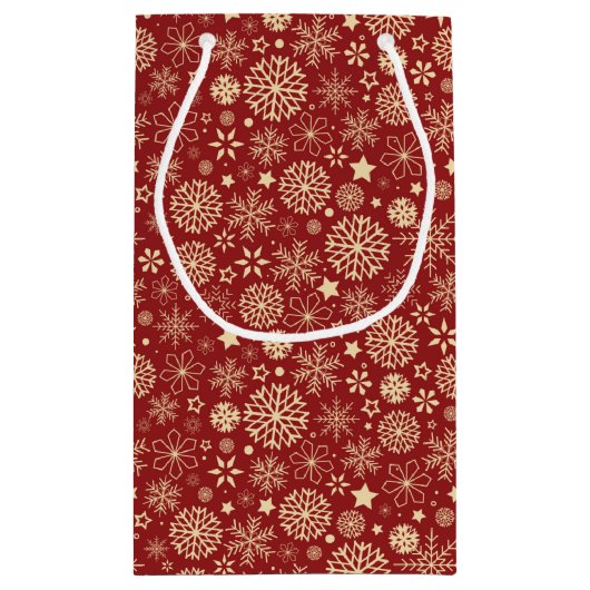 Schneeflocken Kleine Geschenktüte (Rückseite)