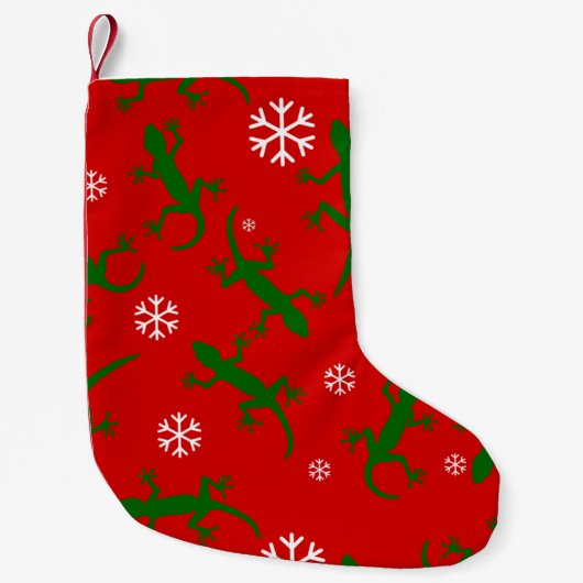 Schneeflocken Kleiner Weihnachtsstrumpf (Vorderseite)