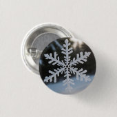 Schneeflocken-Knopf Button (Vorne & Hinten)