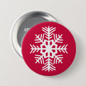 Schneeflocken-Knopf Button (Vorne & Hinten)