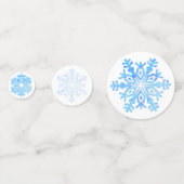 Schneeflocken Konfetti (Vorderseiten)