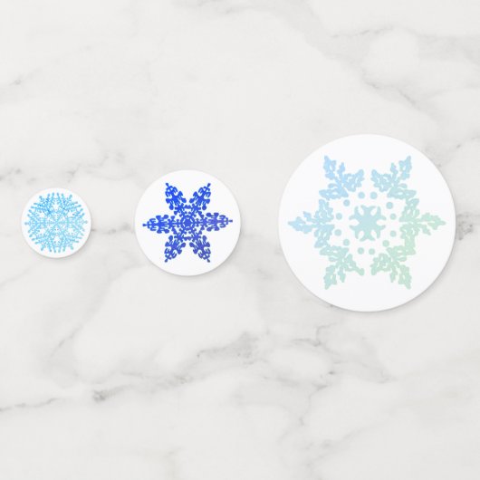 Schneeflocken Konfetti (Rückseiten)