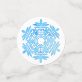 Schneeflocken Konfetti (Klein Vorderseite)