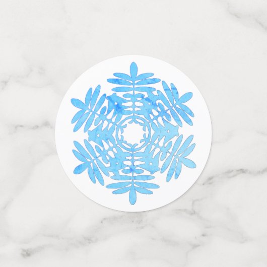 Schneeflocken Konfetti (Klein Vorderseite)