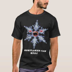 Schneeflocken können töten! Mens T - Shirt - Indiv