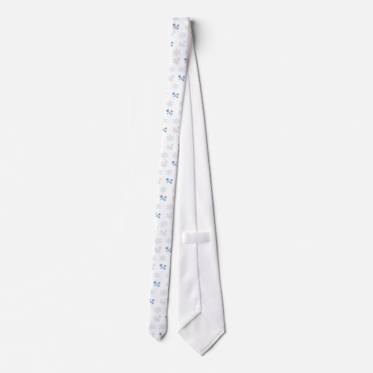 Schneeflocken Krawatte (Rückseite)