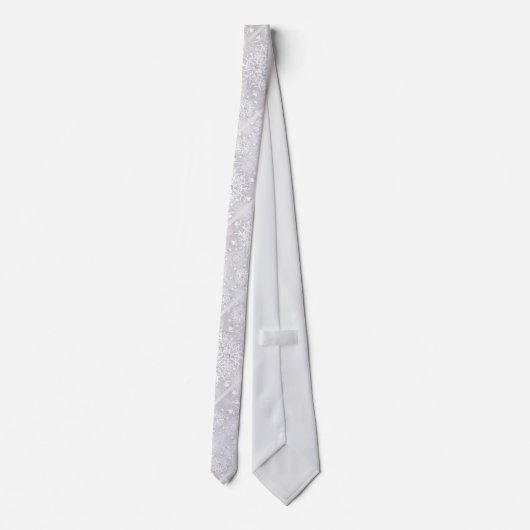 Schneeflocken Krawatte (Rückseite)