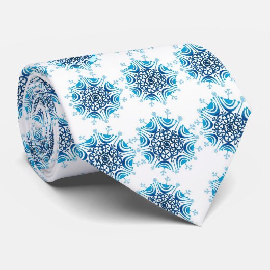 Schneeflocken - krawatte (Gerollt)