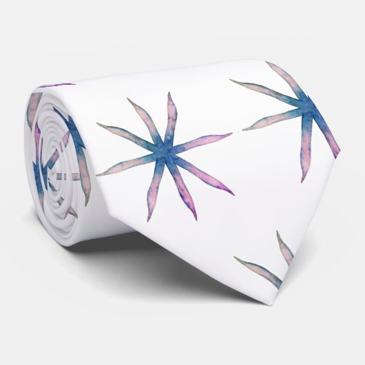 Schneeflocken Krawatte (Gerollt)
