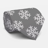 Schneeflocken Krawatte (Gerollt)