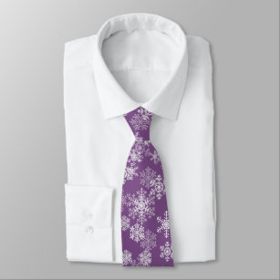 Schneeflocken - Krawatte für Männer