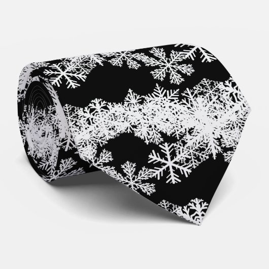 Schneeflocken - Krawatte für Männer (Gerollt)