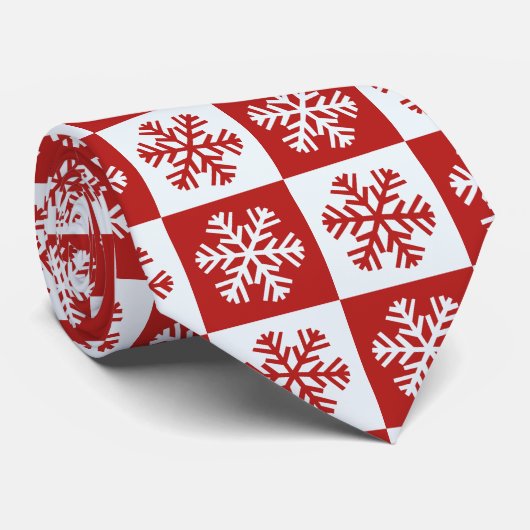 Schneeflocken-Krawatte Krawatte (Gerollt)