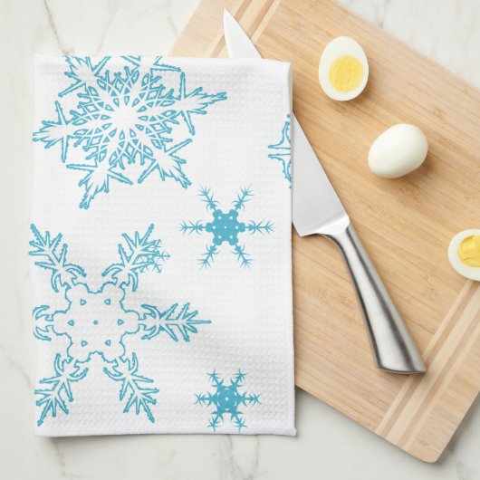 Schneeflocken Küchentuch (Viertel Falte)