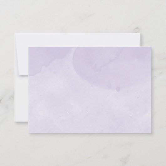 Schneeflocken Lavendel Baby Duschberatung Karten (Rückseite)