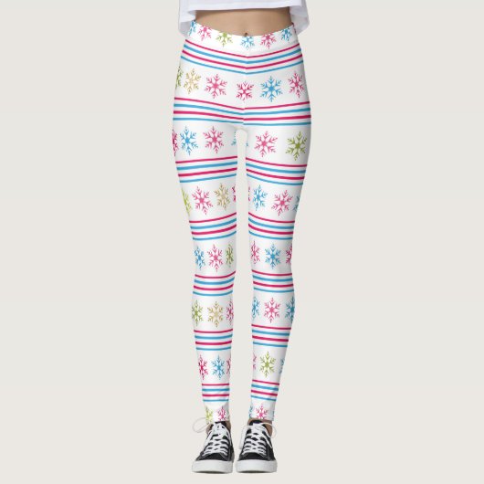 Schneeflocken Leggings (Vorderseite)