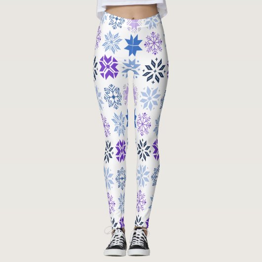 Schneeflocken Leggings (Vorderseite)