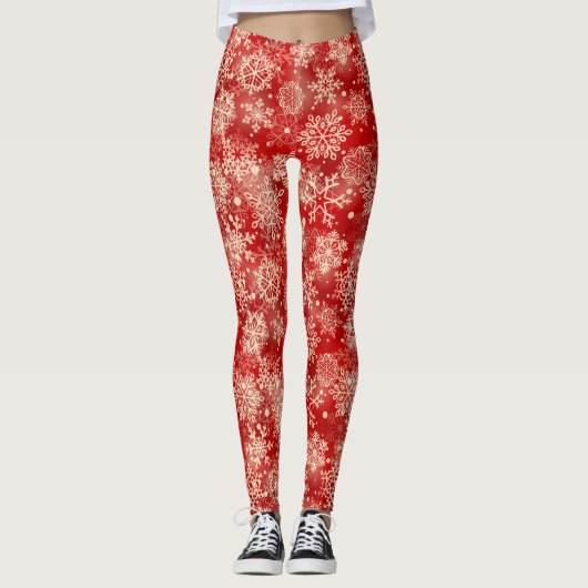 Schneeflocken Leggings (Vorderseite)