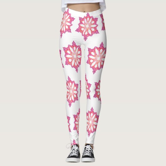 Schneeflocken-Leggings Leggings (Vorderseite)