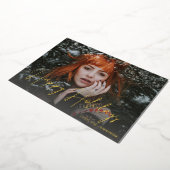 Schneeflocken Leicht & Foto(s) Urlaub Folieneinladung (Gedreht)