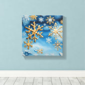 Schneeflocken Leinwanddruck (Insitu (Holzboden))