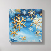 Schneeflocken Leinwanddruck (Vorderseite)