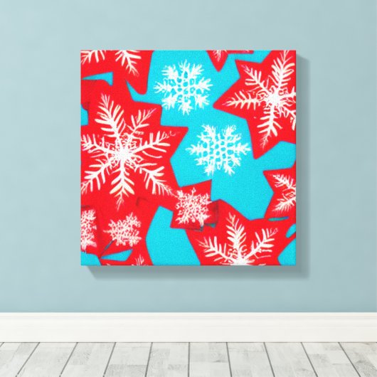 Schneeflocken Leinwanddruck (Insitu (Holzboden))