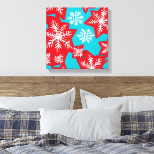 Schneeflocken Leinwanddruck (Insitu (Schlafzimmer))