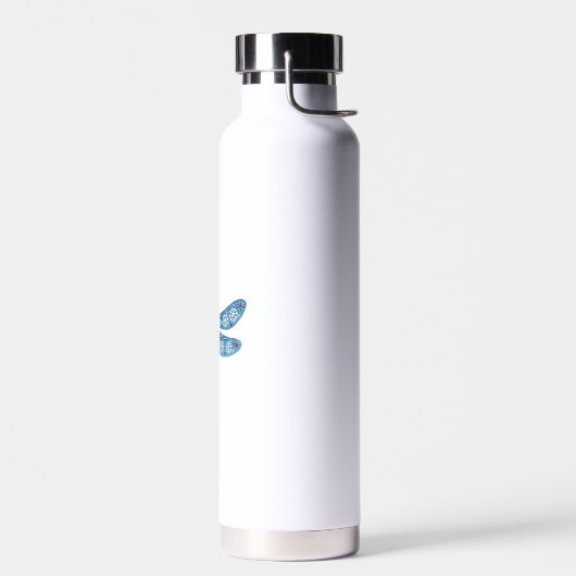 Schneeflocken-Libellen-Geist Trinkflasche (Links)
