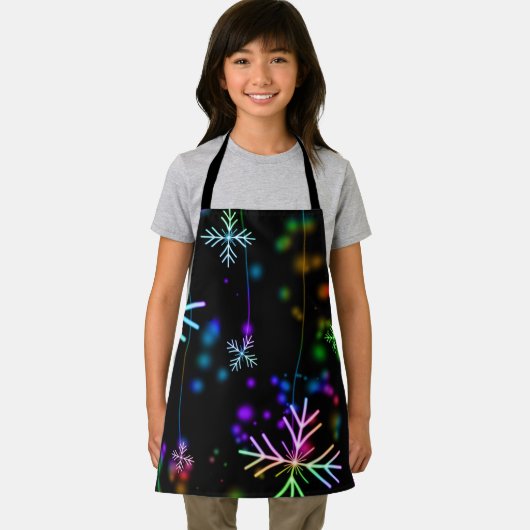 Schneeflocken-Lichter-Hintergrund Schürze (Insitu)