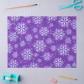 Schneeflocken Lila Seidenpapier (Basteln)