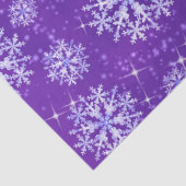 Schneeflocken Lila Seidenpapier (Detail)