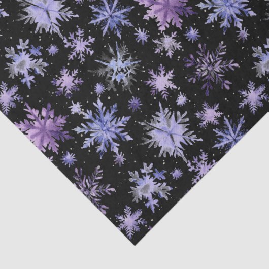 Schneeflocken lila seidenpapier (Detail)