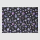 Schneeflocken lila seidenpapier (Vorderseite)