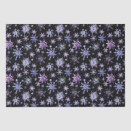 Schneeflocken lila seidenpapier