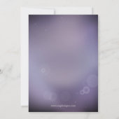 Schneeflocken Lila Winter Brautparty einladen Einladung (Rückseite)