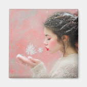 Schneeflocken Magnet (Vorne)